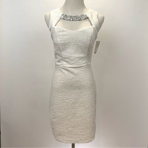 NWT Jodi Kristopher Sparking White Dress